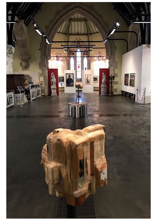 Main gallery with Katy Curran’s work in foreground