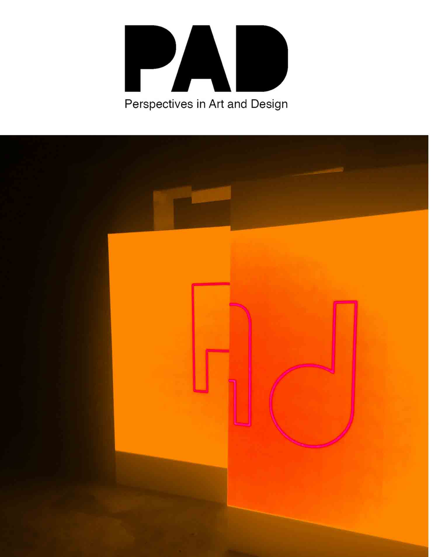 PAD, Perspectives in art and design cover